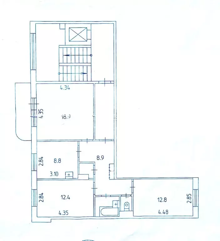 3-к кв. Пермский край, Пермь ул. Липатова, 22 (66.9 м) - Фото 1