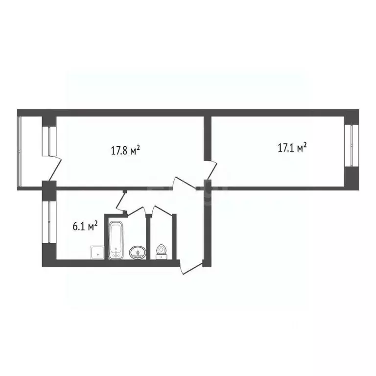 2-к кв. Красноярский край, Красноярск Семафорная ул., 245а (49.0 м) - Фото 2