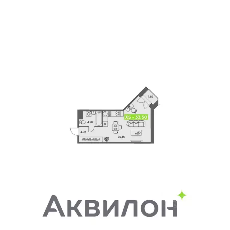 Студия Архангельская область, Архангельск Ломоносовский округ,  (33.5 ... - Фото 1