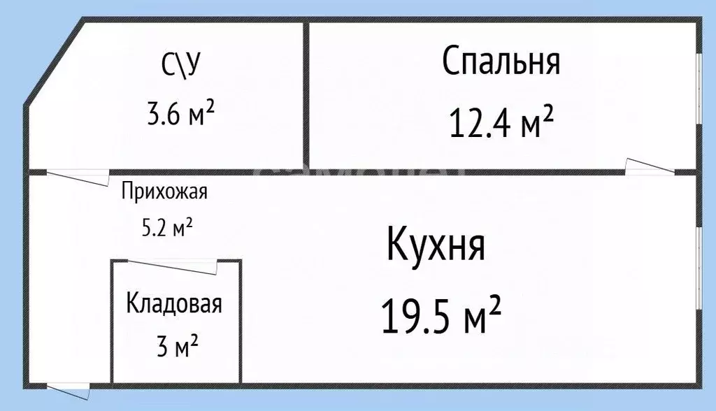 1-к кв. Дагестан, Каспийск ул. Магомедали Магомеджановa, 4А (43.7 м) - Фото 2