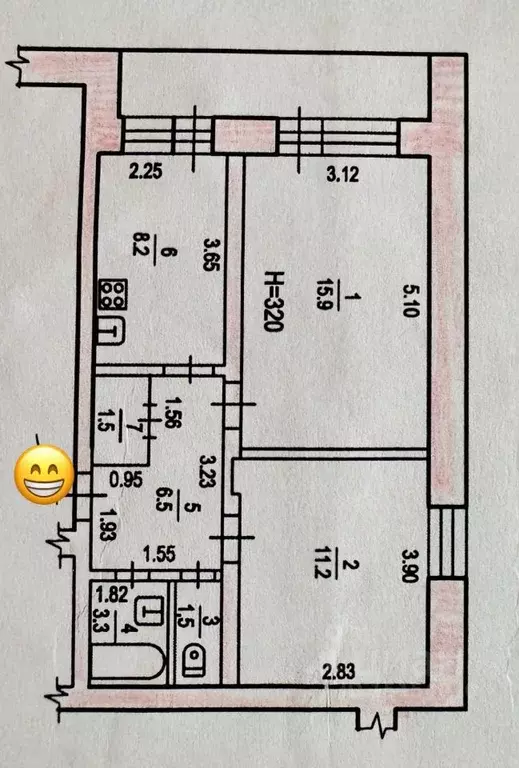 2-к кв. Хабаровский край, Хабаровск пос. Березовка, ул. Озерная, 2 ... - Фото 2