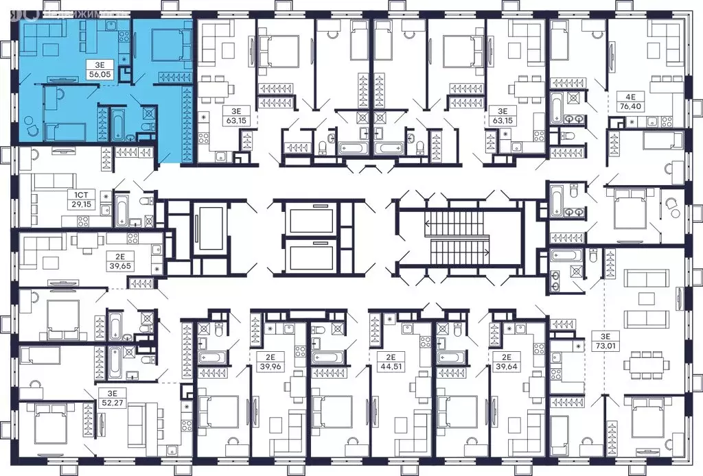 2-комнатная квартира: Красногорск, микрорайон Павшино, жилой комплекс ... - Фото 2