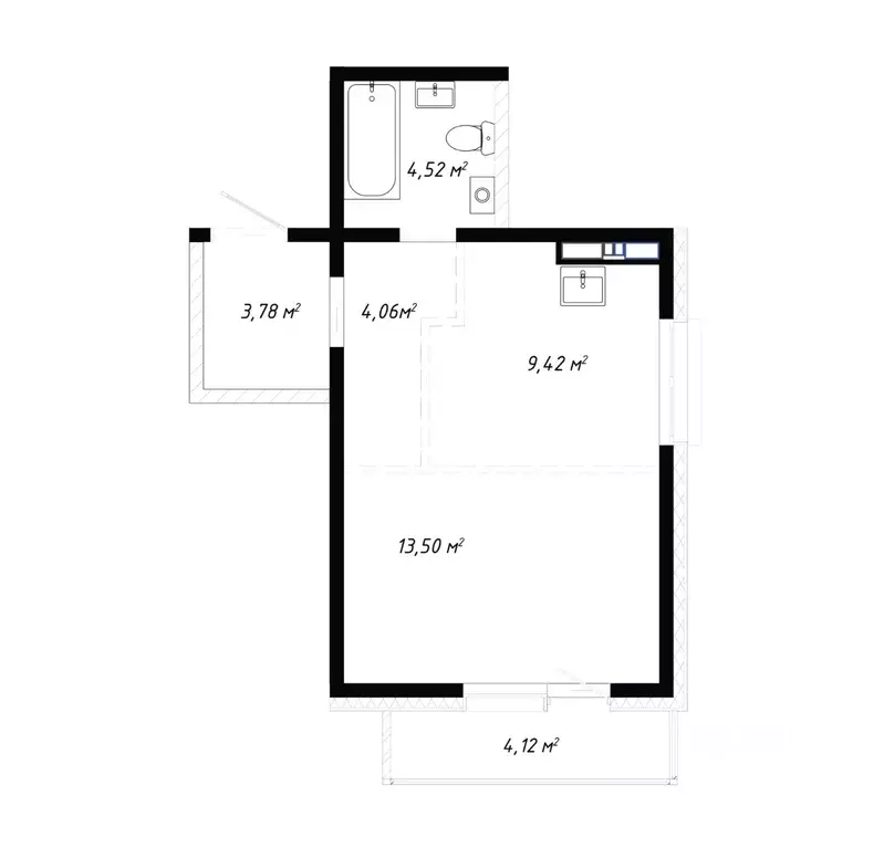 2-к кв. Иркутская область, Иркутск ул. Баррикад (39.4 м) - Фото 0