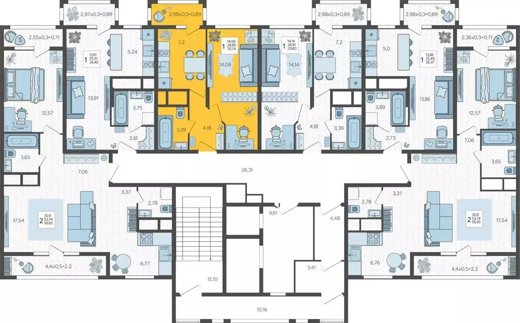 1-комнатная квартира: Краснодар, 3-я Трудовая улица, 1 (30.4 м) - Фото 1