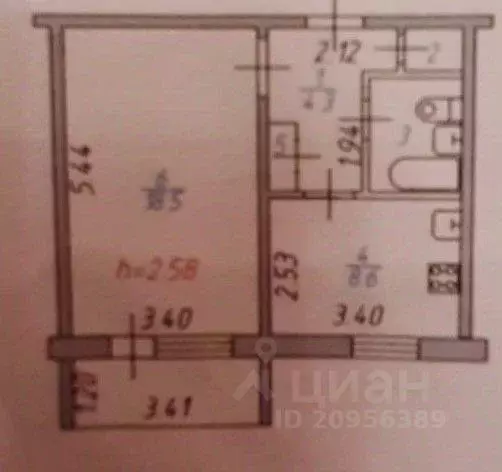 1-к кв. Ивановская область, Кохма ул. Машиностроительная, 26 (36.1 м) - Фото 1