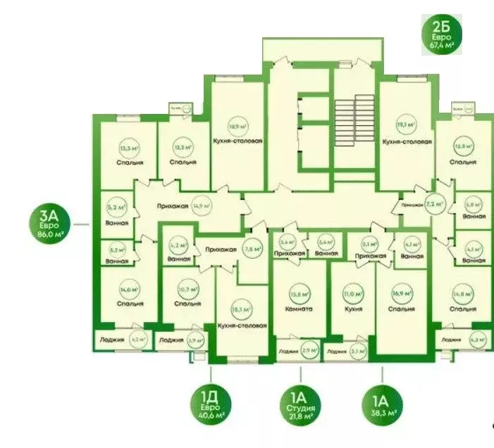 3-к кв. Астраханская область, Астрахань ул. Калинина, 39/23 (85.8 м) - Фото 1