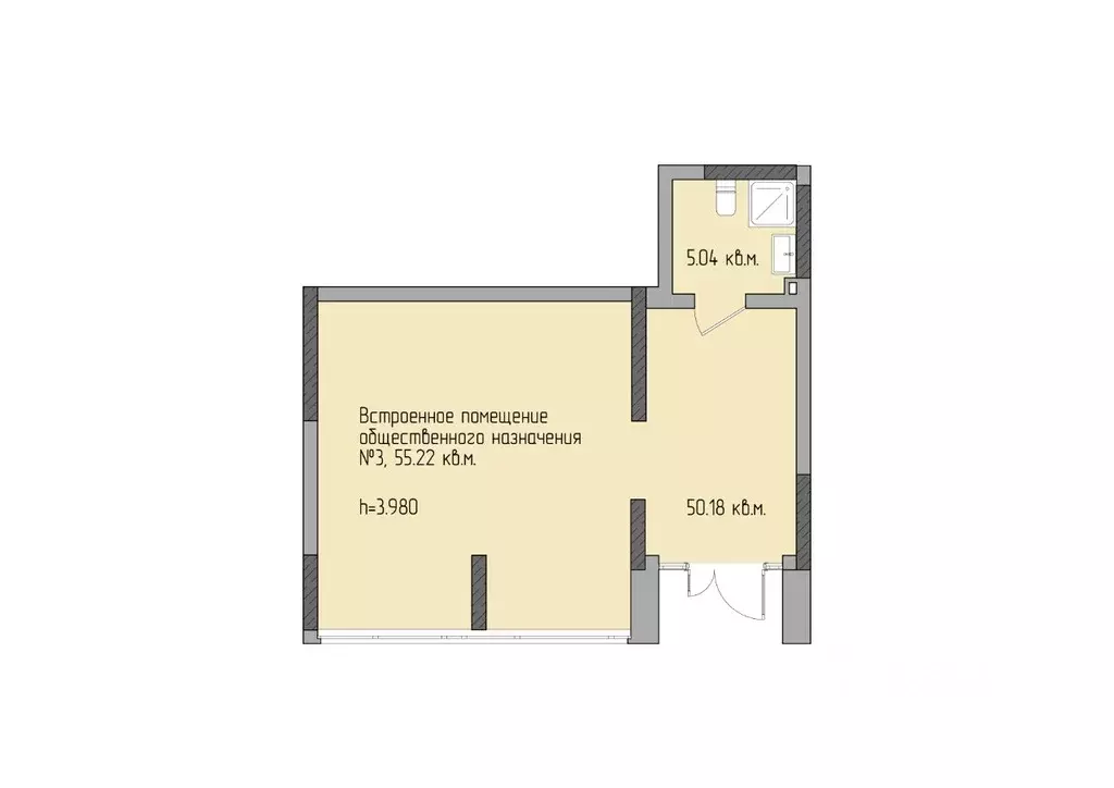 Помещение свободного назначения в Татарстан, Казань Статный жилой ... - Фото 1