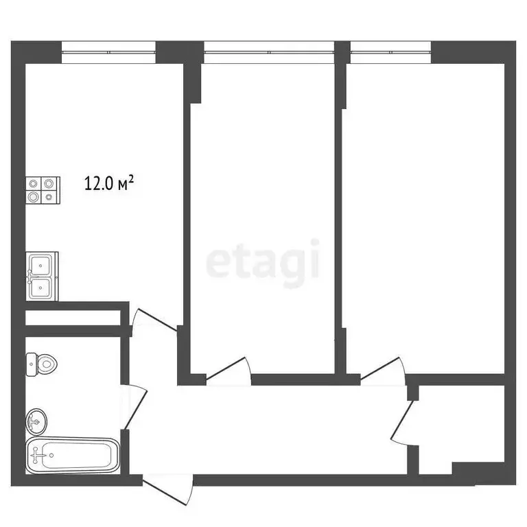 2-комнатная квартира: Ялта, Красноармейская улица, 36Бк1 (70 м) - Фото 1