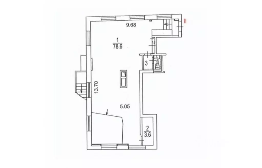 Помещение свободного назначения в Москва ул. Остоженка, 27К3 (89 м) - Фото 1