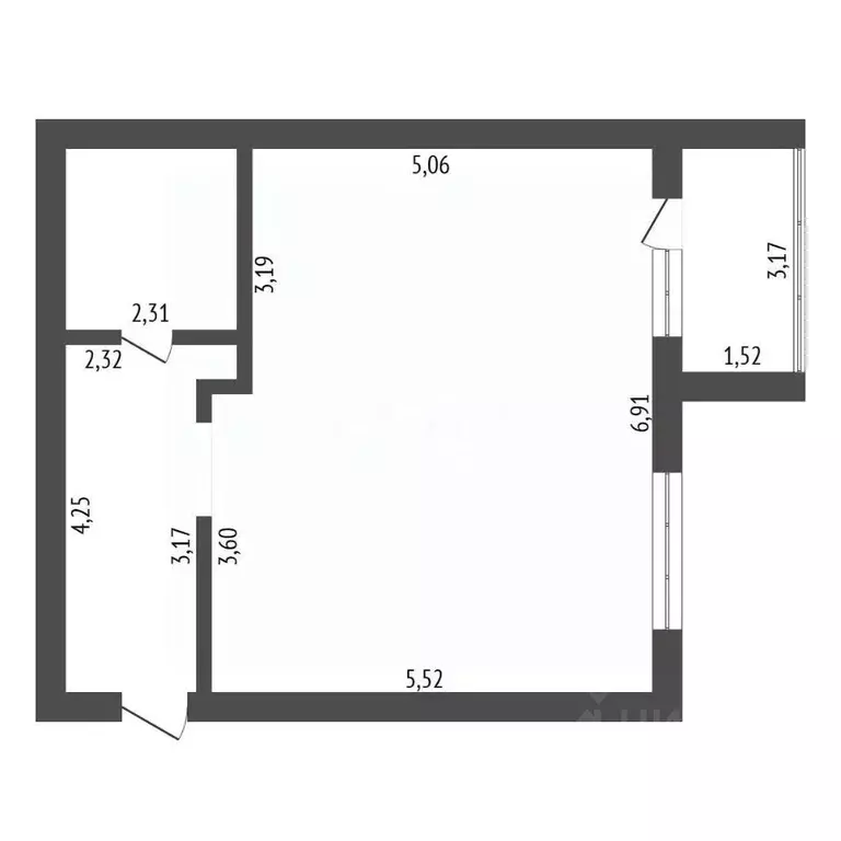 Студия Амурская область, Благовещенск Политехническая ул., 22 (49.9 м) - Фото 2