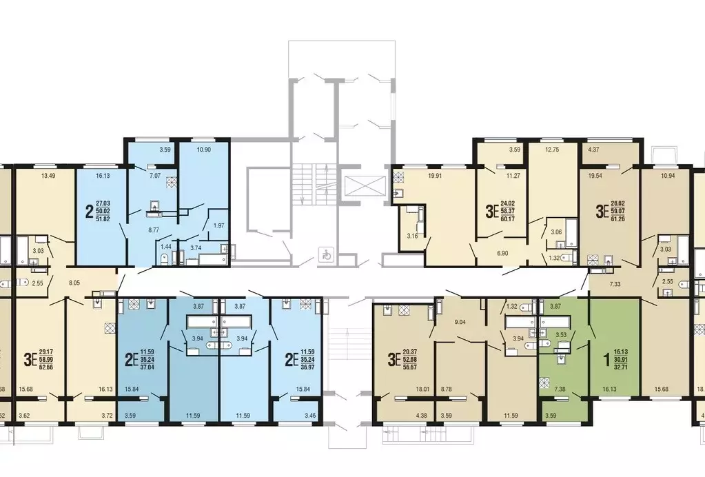 2-к кв. Воронежская область, с. Новая Усмань бул. Художников, 4 (60.17 ... - Фото 2