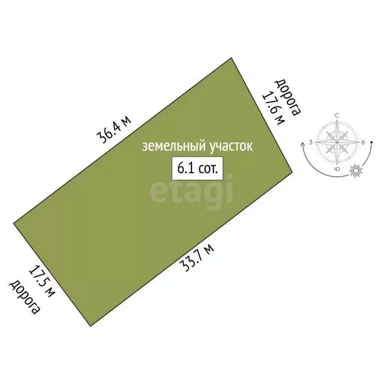 Участок в Ростовская область, Аксайский район, Старочеркасская ст-ца ... - Фото 1