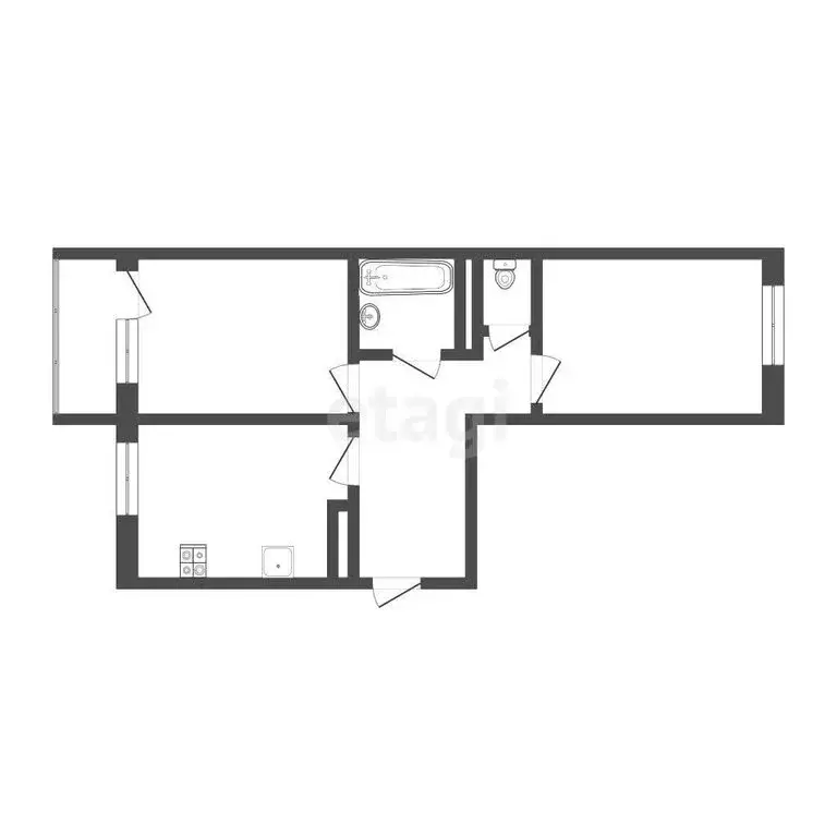 2-комнатная квартира: Кострома, улица Скворцова, 9 (56 м) - Фото 0
