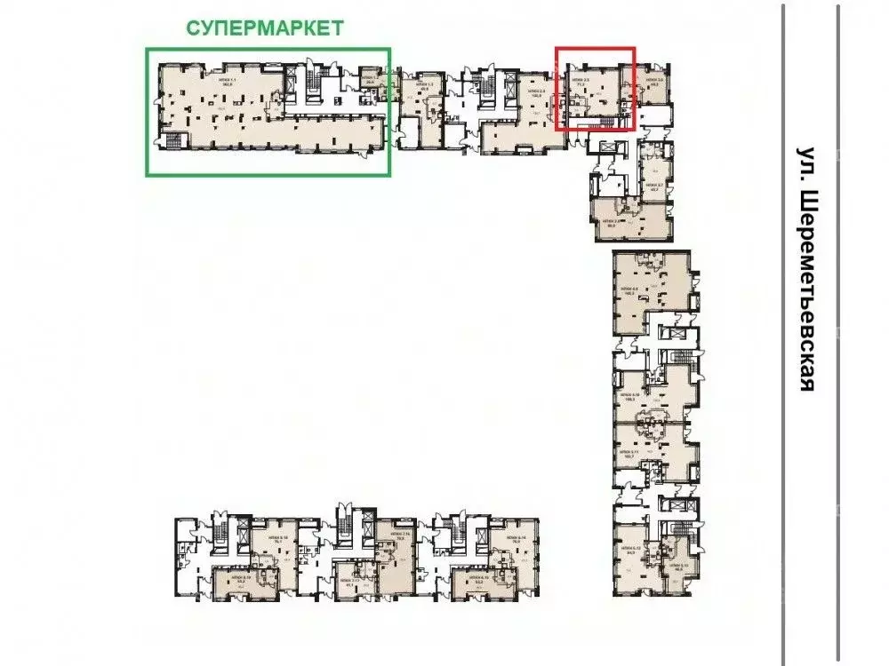 Торговая площадь в Московская область, Химки Клязьма-Старбеево мкр, ... - Фото 2