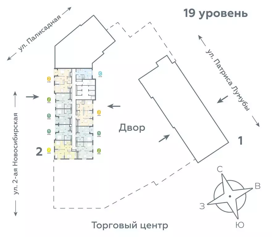 2-комнатная квартира: Екатеринбург, улица Патриса Лумумбы, 4 (39.82 м) - Фото 1