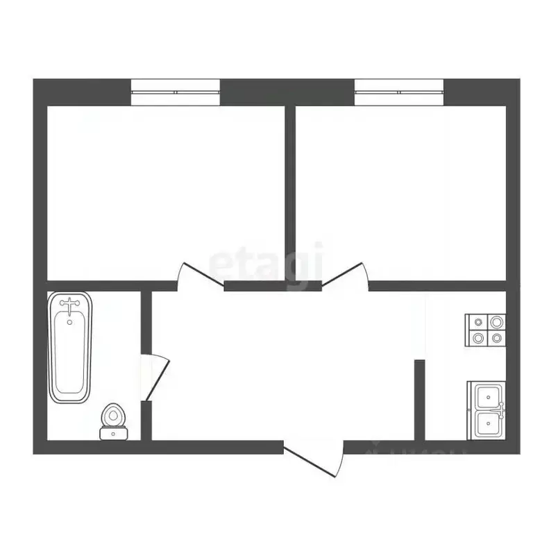 2-к кв. Ставропольский край, Пятигорск Транзитная ул. (35.8 м) - Фото 2