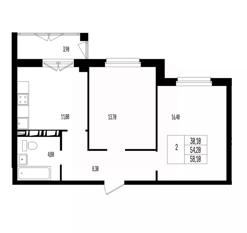 Свободной планировки кв. Волгоградская область, Волгоград 131-й мкр, ... - Фото 0