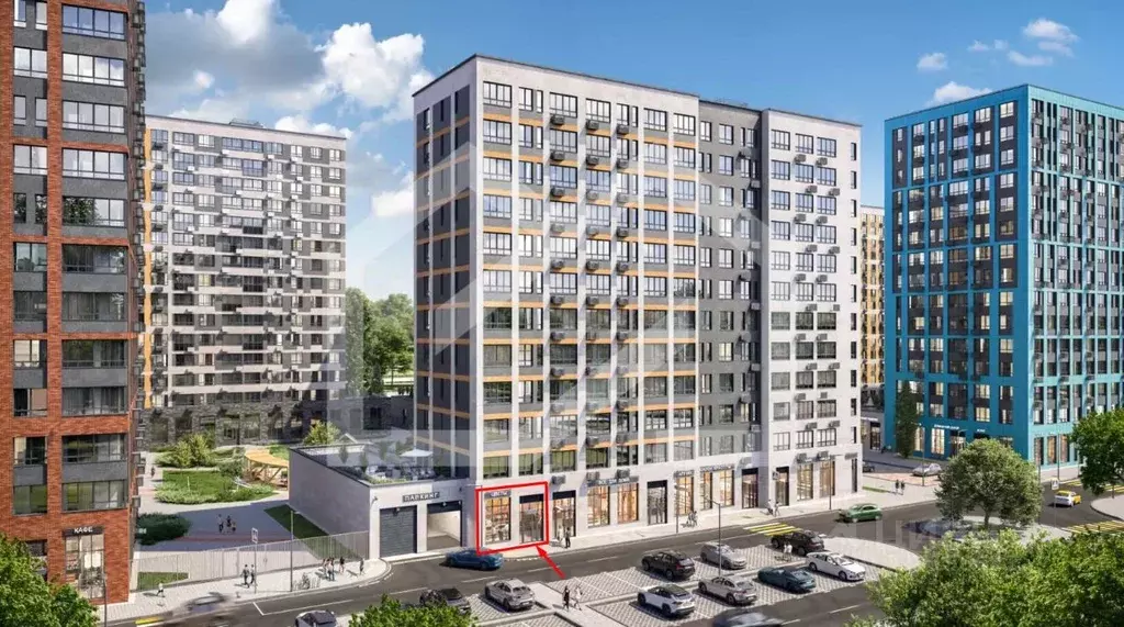 Торговая площадь в Москва Деснаречье жилой комплекс, к4.2 (94 м) - Фото 1