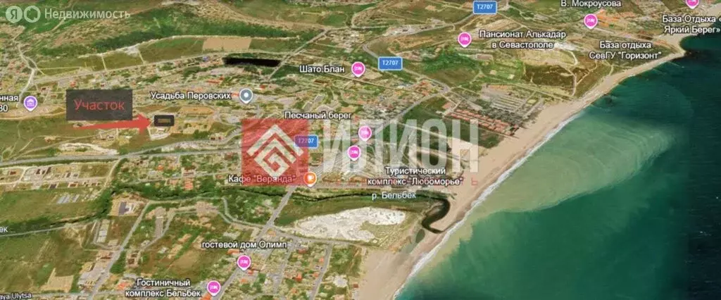 Участок в Севастополь, Батарейная улица, 7к15 (9 м) - Фото 1