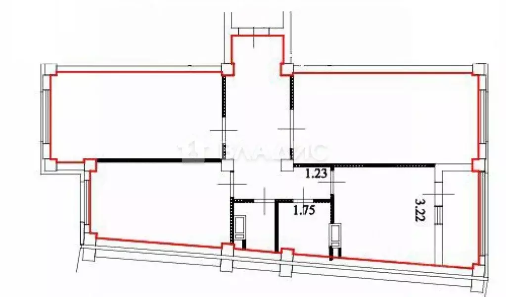 3-к кв. Пензенская область, Пенза ул. Генерала Глазунова, 6 (78.06 м) - Фото 2