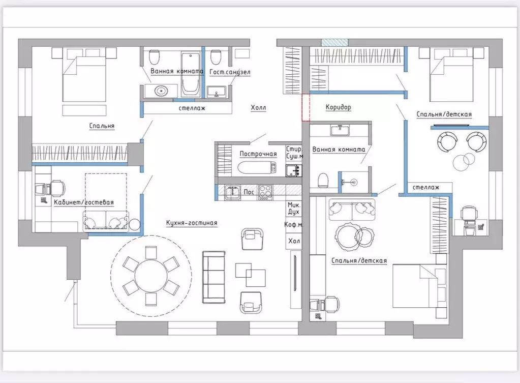 Квартира, свободная планировка, 158 м - Фото 0