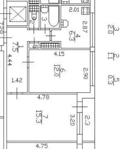 2-к кв. Санкт-Петербург просп. Маршала Жукова, 34к1Е (44.5 м) - Фото 1