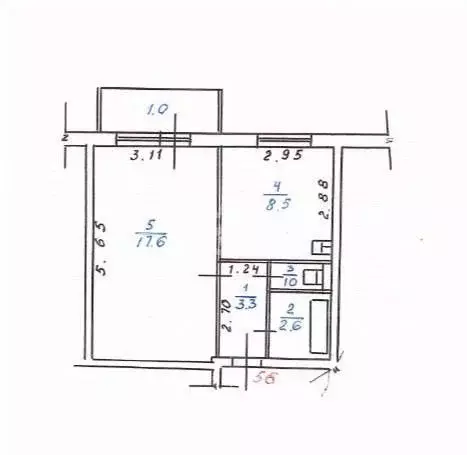 1-к кв. Забайкальский край, Чита ул. Текстильщиков, 11 (33.0 м) - Фото 1