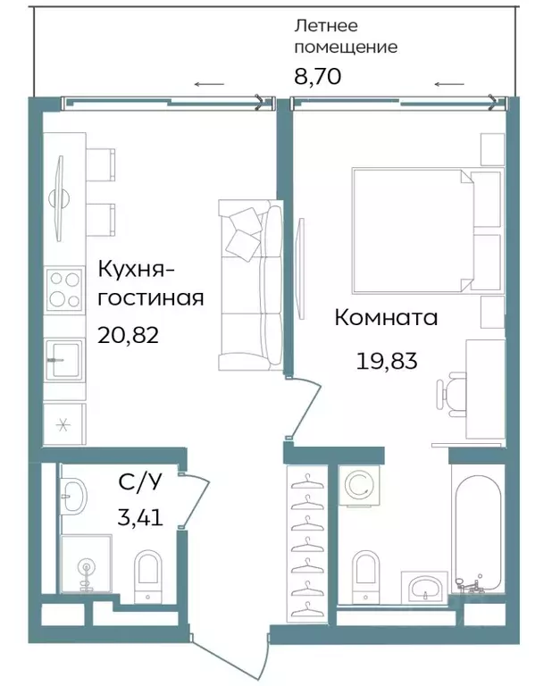2-к кв. Крым, Саки ул. Морская (52.76 м) - Фото 1