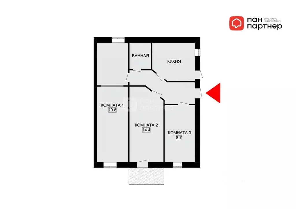 Комната Санкт-Петербург ул. Куйбышева, 21 (8.7 м) - Фото 1