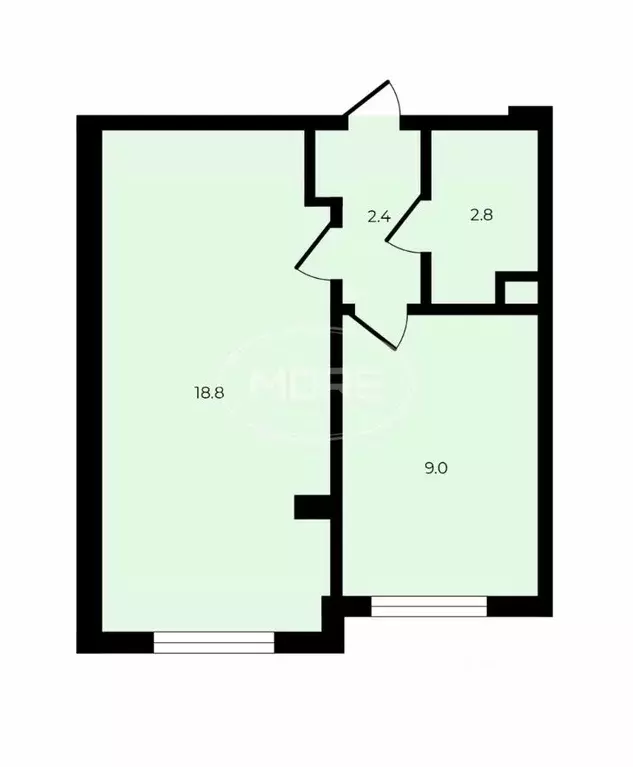 1-к кв. Калининградская область, Светлогорск ул. Токарева, 6А (33.0 м) - Фото 1