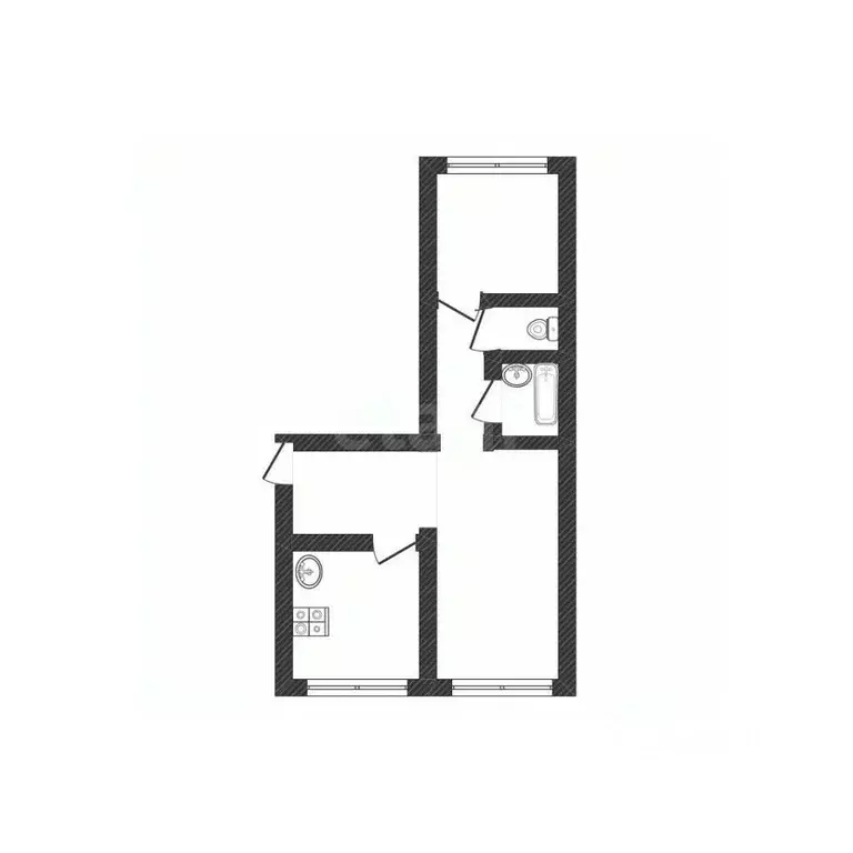 2-к кв. Алтайский край, Бийск ул. Николая Гоголя, 216 (52.1 м) - Фото 2