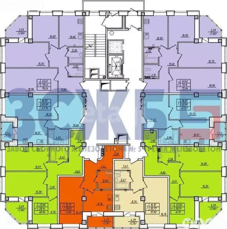 Продаётся 2-к квартира, 61 м - Фото 1