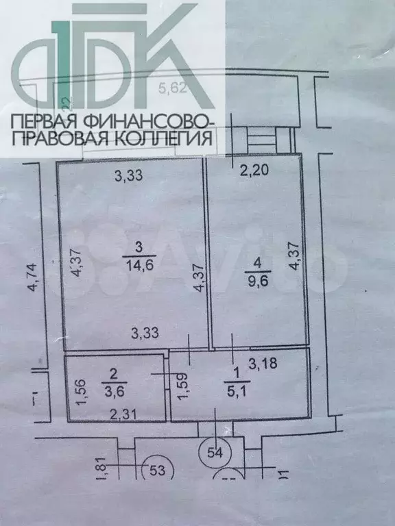 1-к. квартира, 39 м, 5/5 эт. - Фото 0