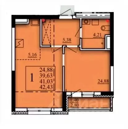 1-к кв. Башкортостан, Уфа Затон-Восточный жилрайон, Паруса жилой ... - Фото 1