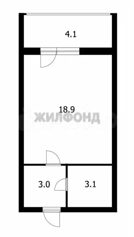Квартира-студия, 25 м, 7/9 эт. - Фото 0