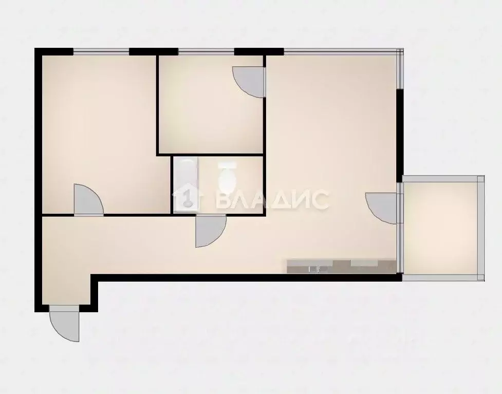 2-к кв. Карелия, Петрозаводск проезд Финский, 9 (54.4 м) - Фото 2