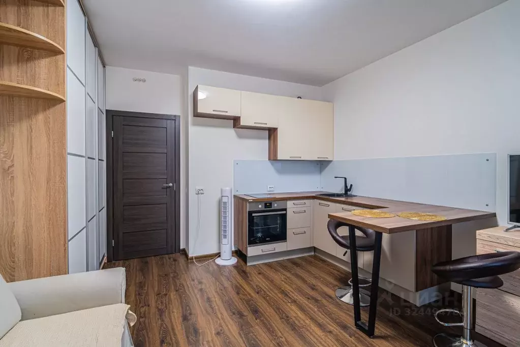 Студия Санкт-Петербург аллея Арцеуловская, 21 (24.2 м) - Фото 2