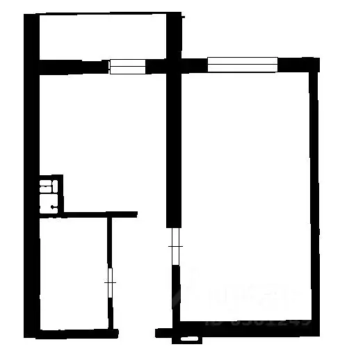 1-к кв. Санкт-Петербург Южное ш., 55к5 (40.0 м) - Фото 2