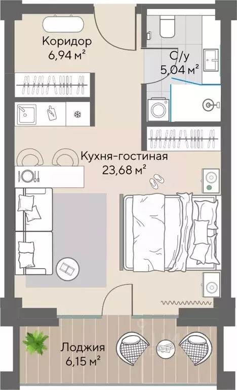1-к кв. Кемеровская область, Таштагольский район, Шерегешское ... - Фото 0