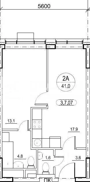 1-к кв. Москва Сколковское ш., 40к3 (41.0 м) - Фото 1