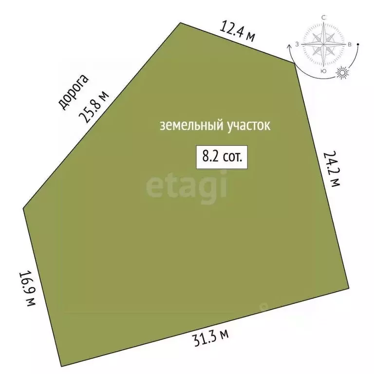 Участок в Тюменская область, Тюменский район, Серебряный бор ТСН пер. ... - Фото 1