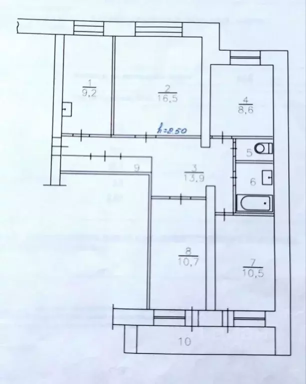 4-к кв. Красноярский край, Красноярск ул. Бограда, 116 (79.5 м) - Фото 2