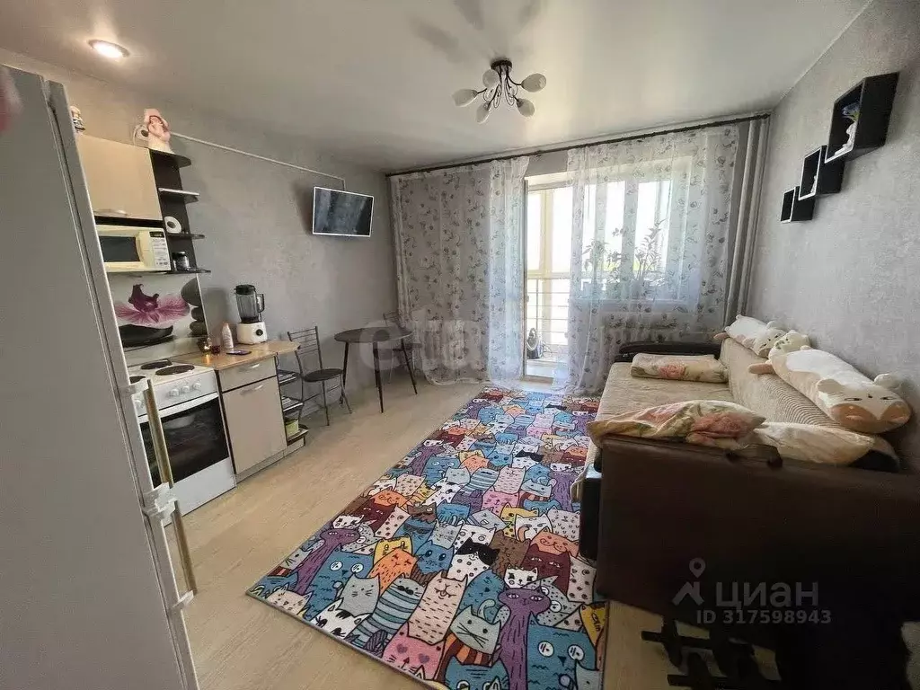 Студия Тюменская область, Тюмень ул. Западносибирская, 2 (28.0 м) - Фото 1