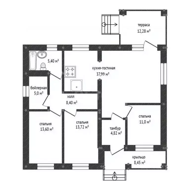 Дом в Башкортостан, Уфимский район, Русско-Юрмашский сельсовет, д. ... - Фото 2