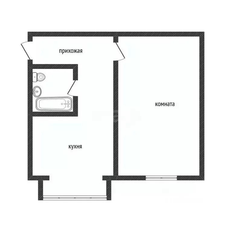 1-к кв. Алтайский край, Бийск ул. Владимира Ленина, 230 (34.3 м) - Фото 2