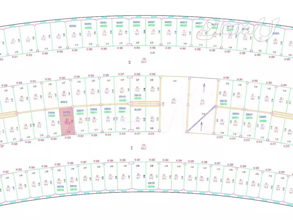 Машиноместо, 16 м - Фото 1