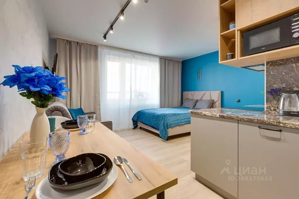 Студия Ленинградская область, Мурино Всеволожский район, ул. ... - Фото 2