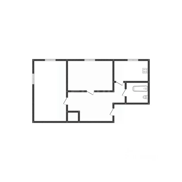 2-к кв. Иркутская область, Ангарск 12-й мкр, 6 (41.4 м) - Фото 1