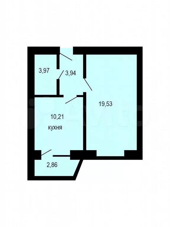 1-к. квартира, 40 м, 2/3 эт. - Фото 0