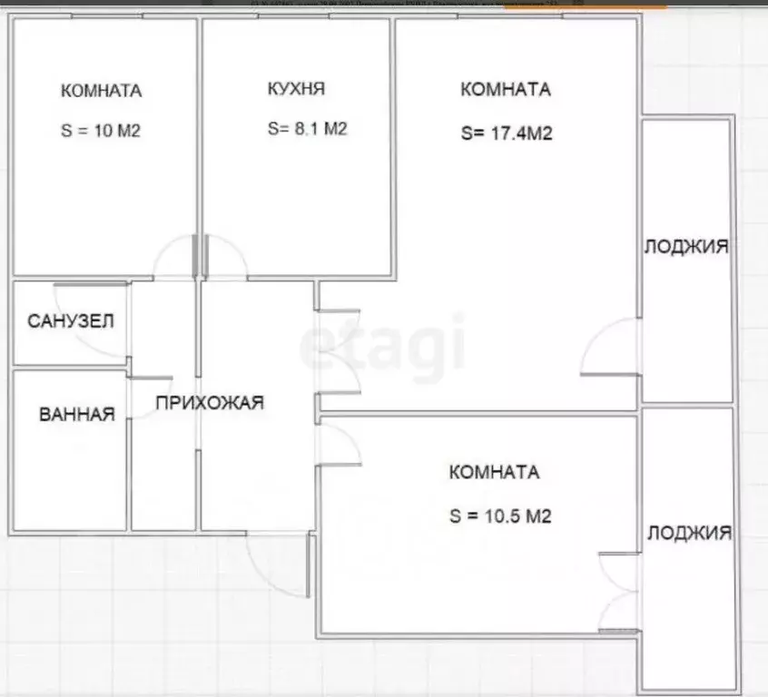 3-к кв. Приморский край, Владивосток ул. Волкова, 7 (55.9 м) - Фото 1